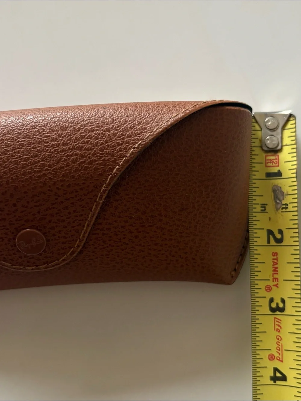 Ray-Ban Brown Snap Closure Luxotica Sunglasses Case